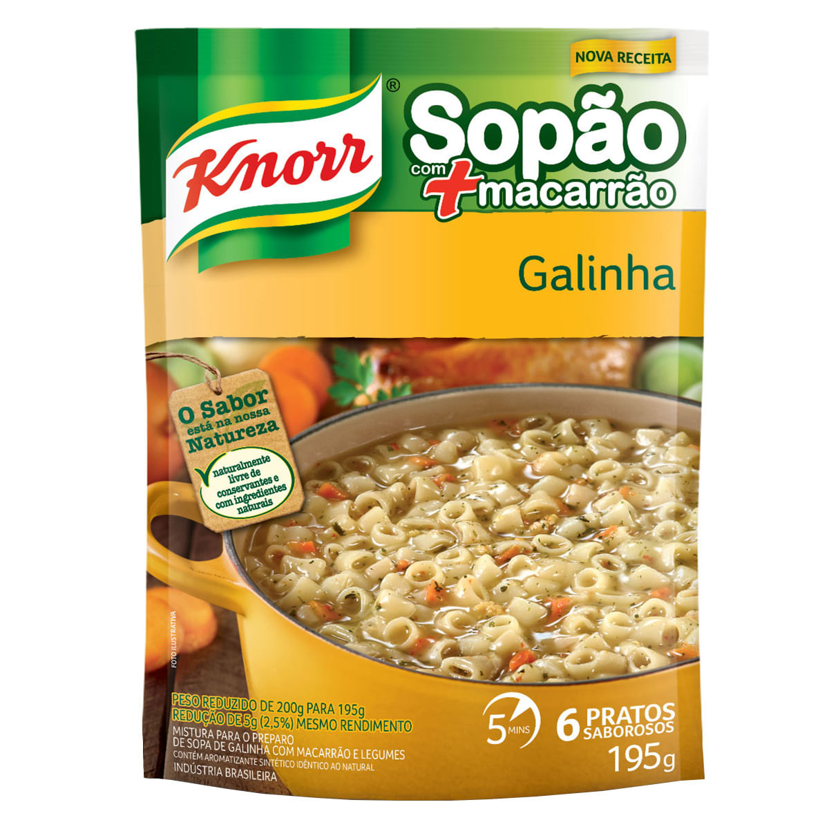 Sopa de Galinha com Macarrão Knorr 195g