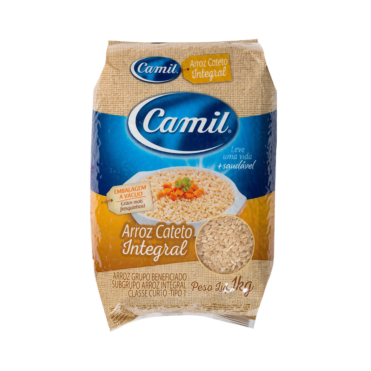 Arroz Cateto Integral Camil 1kg