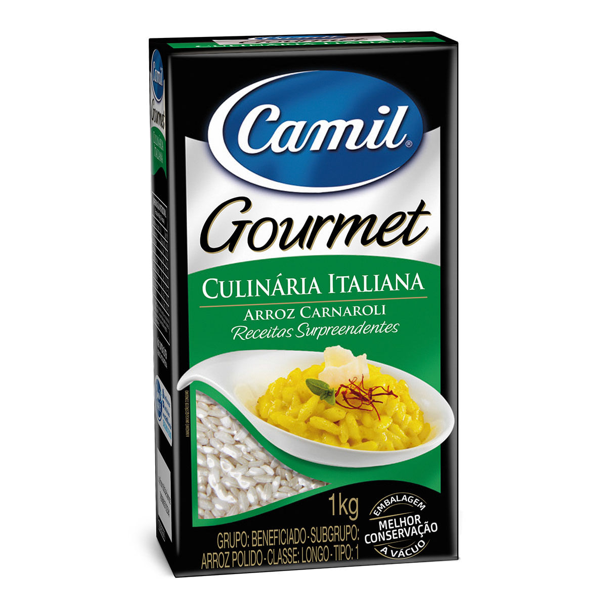 Arroz Carnaroli Longo Tipo 1 Camil Gourmet 1Kg