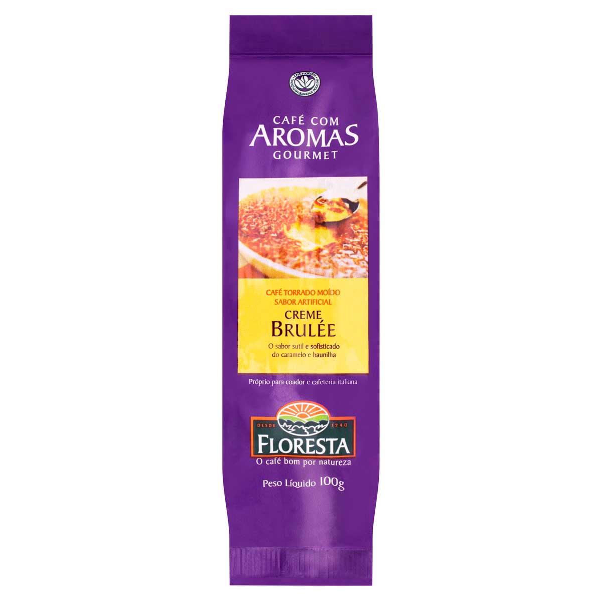 Café Torrado e Moído Creme Brulée Floresta Gourmet Pacote 100 g