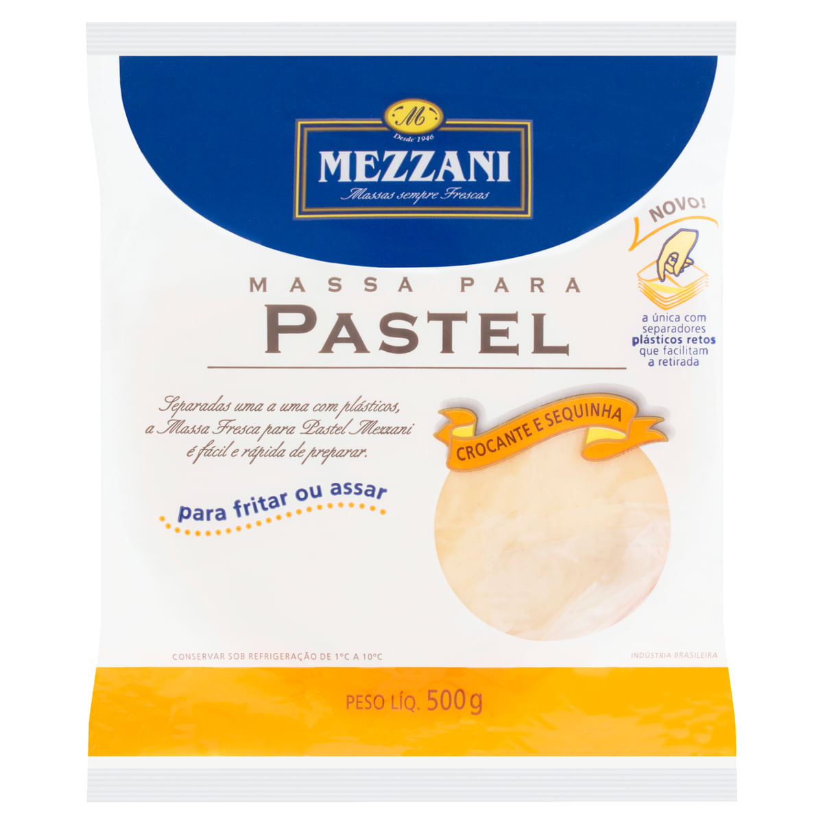 Massa para Pastel Mezzani Pacote  500 g