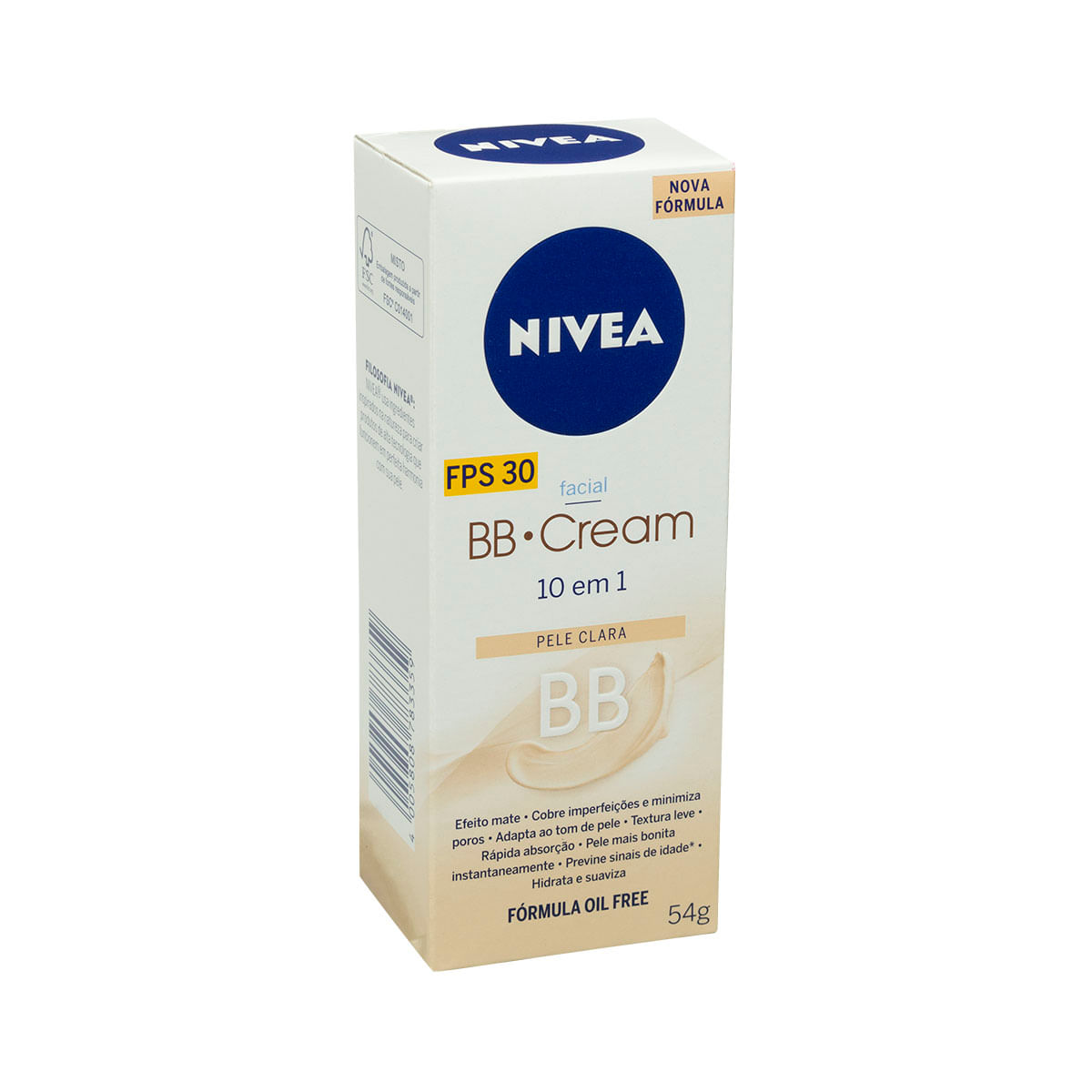 Base pele clara 10 em 1 Nivea BB Cream - 54 g