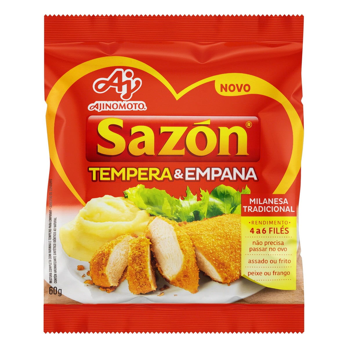 Tempera e Empana para Milanesa Frango e Peixes com Sal Satis 60g