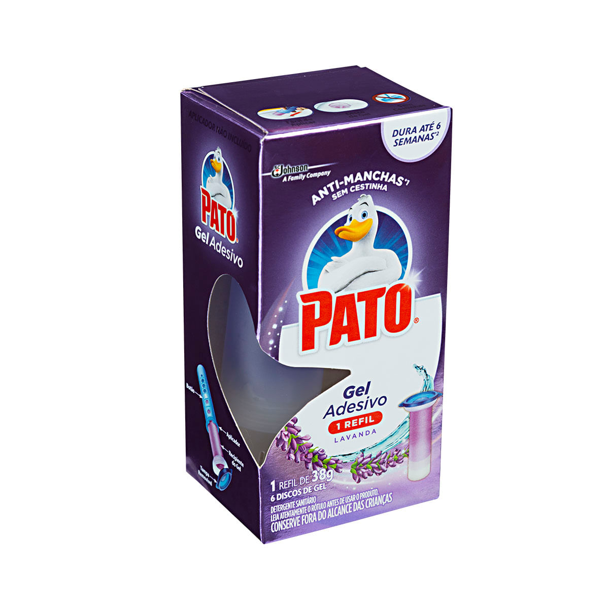 Detergente Sanitário Gel Adesivo Lavanda Pato Refil 38 g