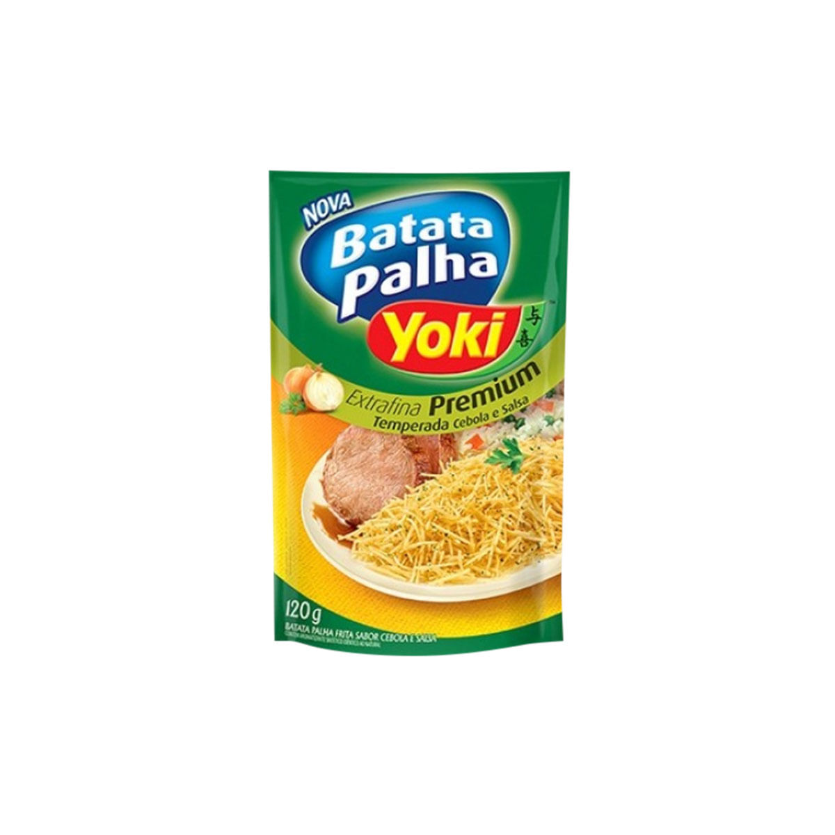 Batata Frita Palha Yoki Sabor Cebola e Salsa Extra Fina 120g