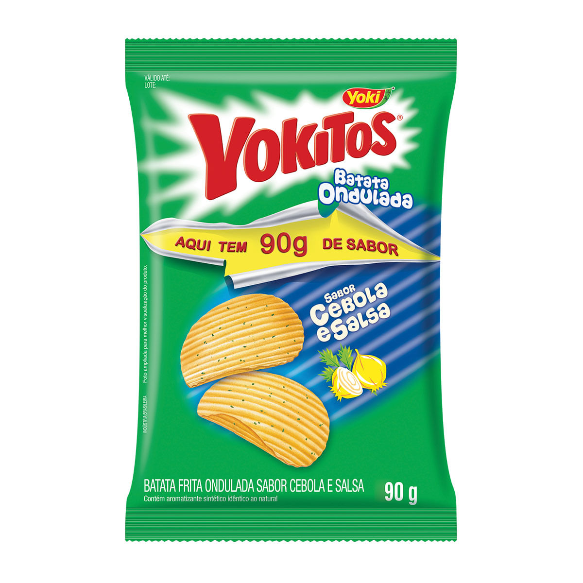 Batata Frita Ondulada Yokitos Cebola e Salsa Yoki 90g