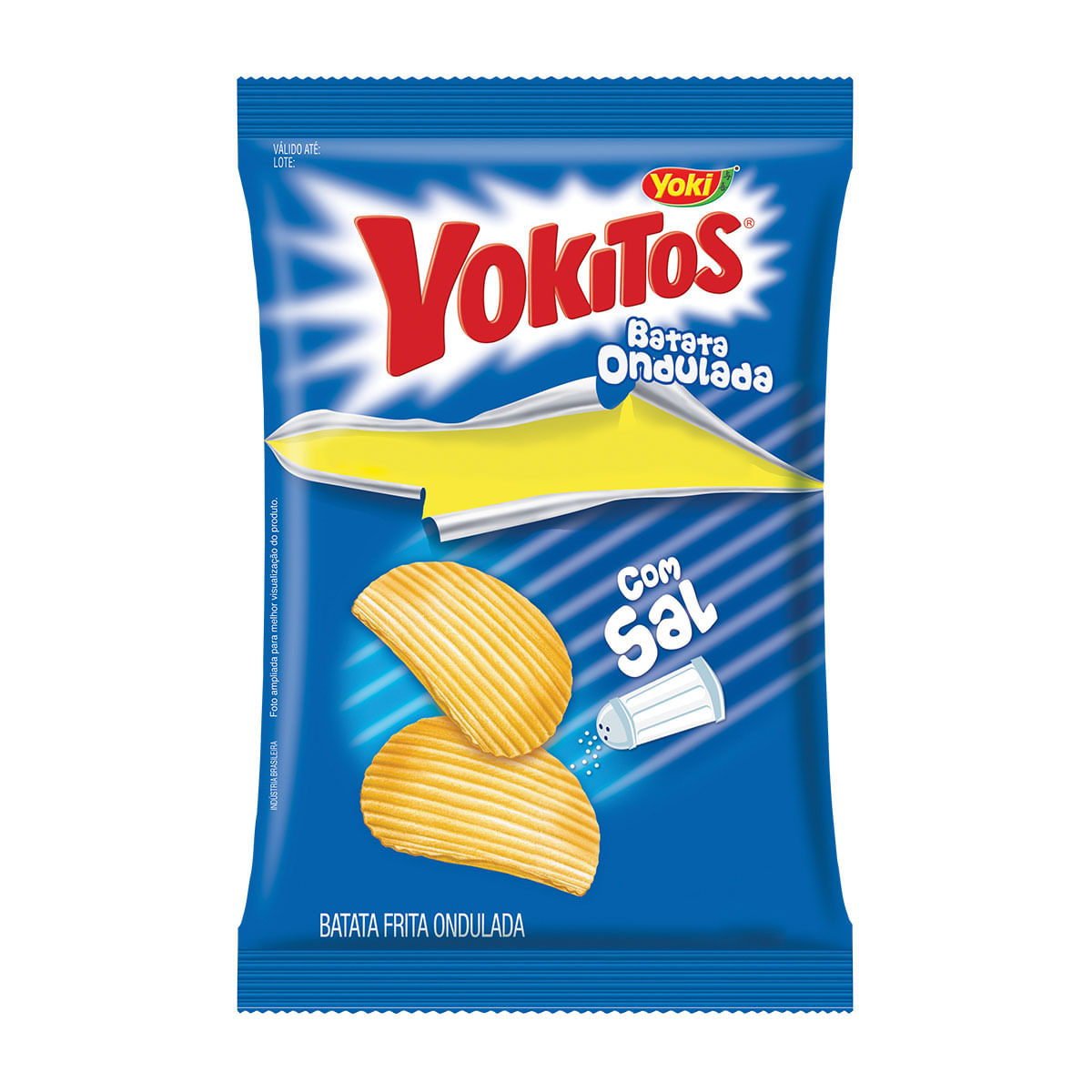 Batata Frita Ondulada Yokitos com Sal Yoki 90g