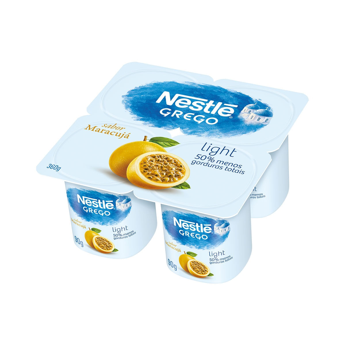 Iogurte Grego Light Nestlé Maracujá 360g