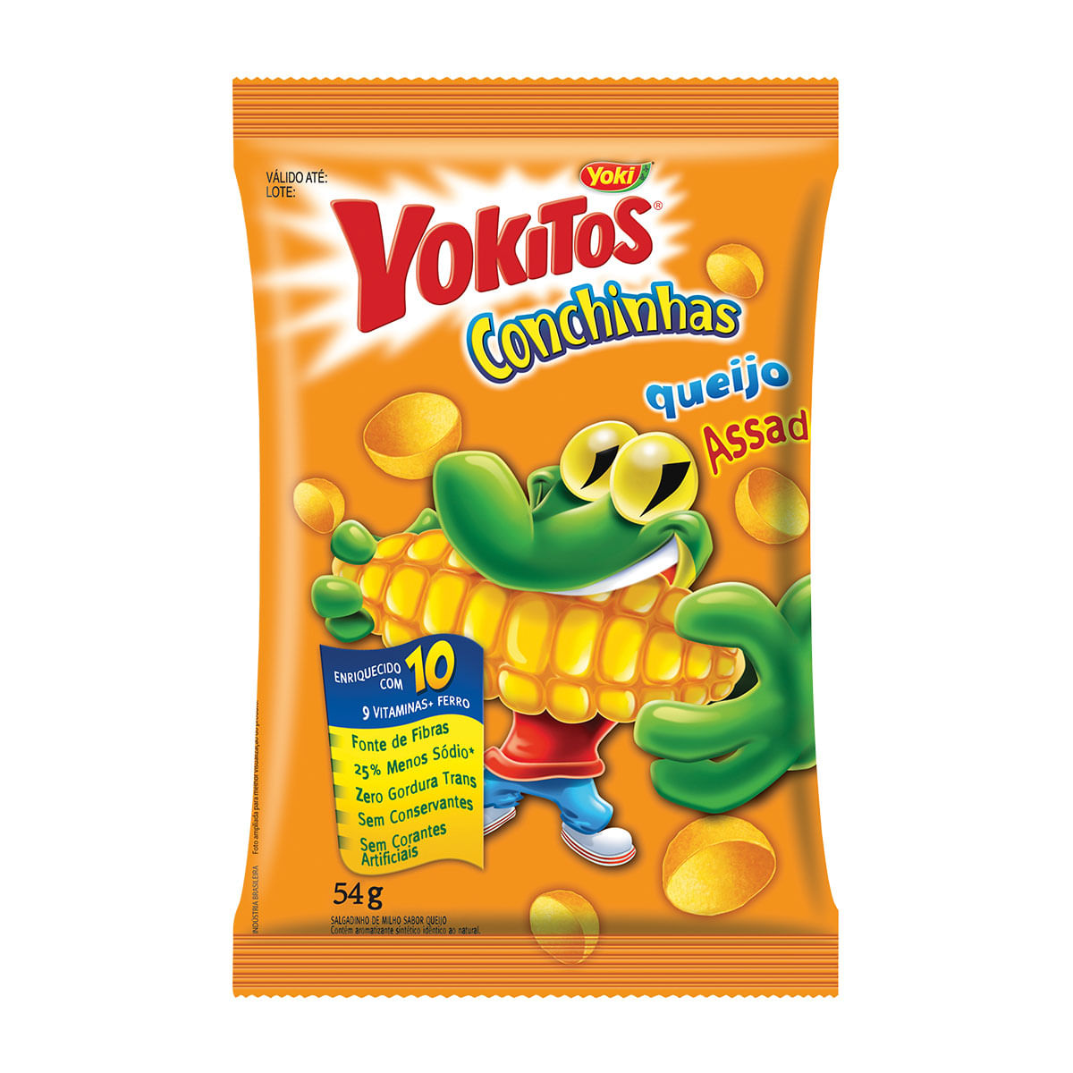 Salgadinho Yokitos Conchinha Sabor Queijo 54g