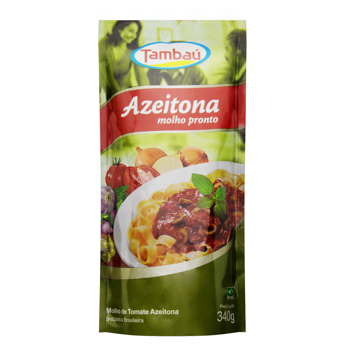 Molho Tomate Tambaú Azeitona Sachê 340 g