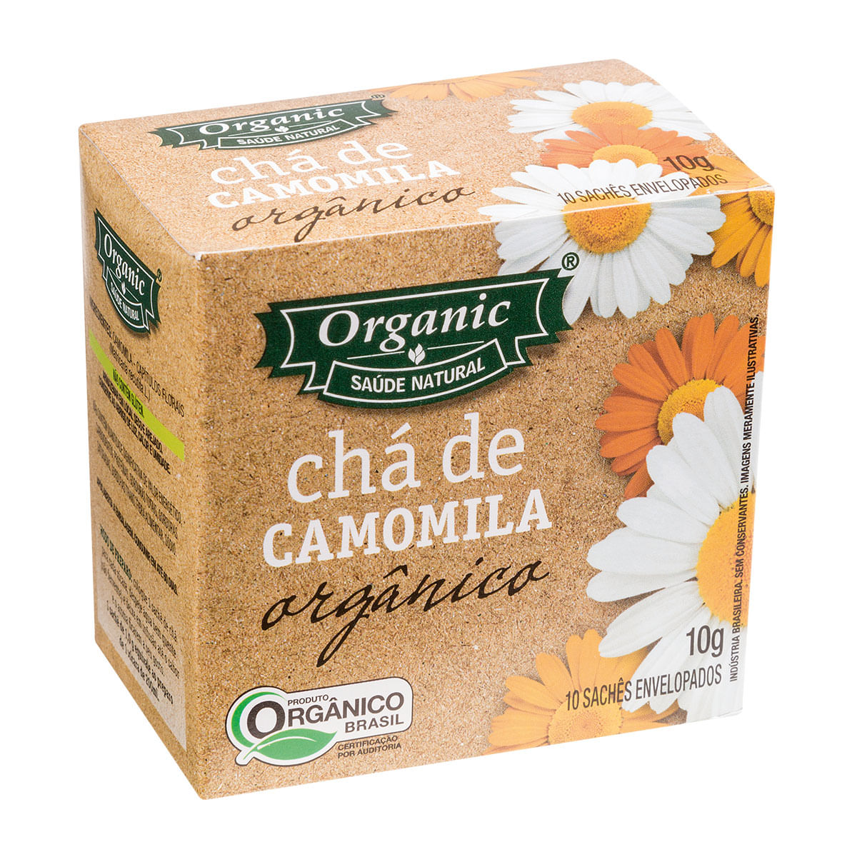 Chá de Camomila Organic Sachês 10g