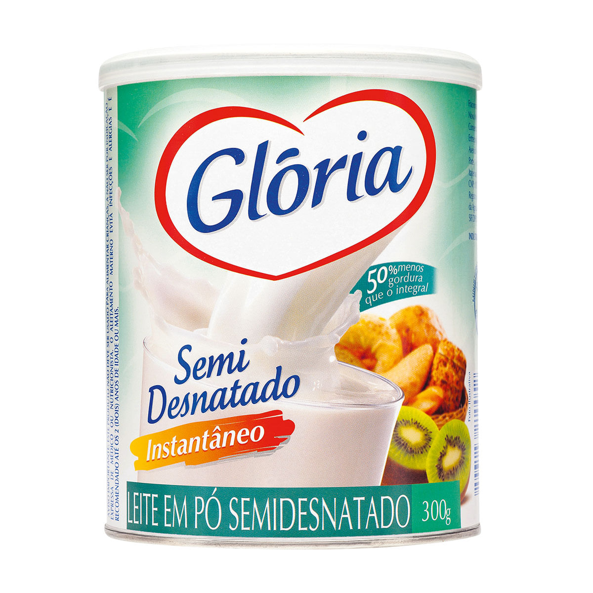 Leite Semi Desnatado em Pó Instantâneo Glória 300g