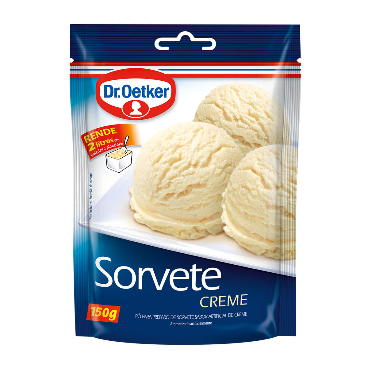 Mistura para Sorvete de Massa Sabor Creme Dr. Oetker 150g