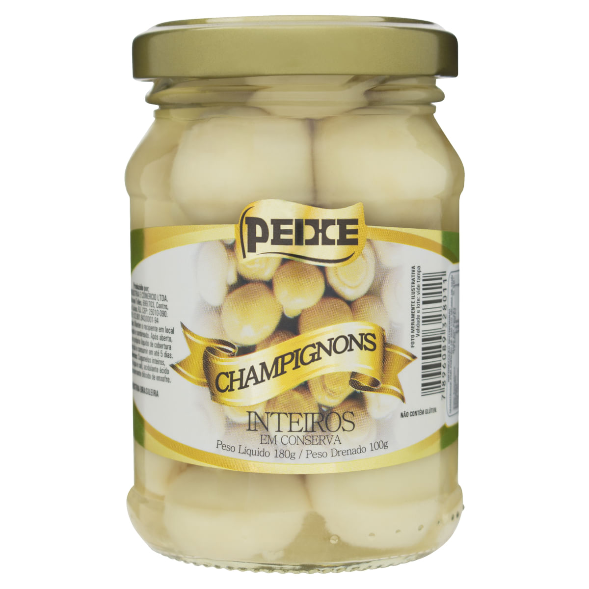 Champignon em Conserva Peixe 100g Pote de Vidro