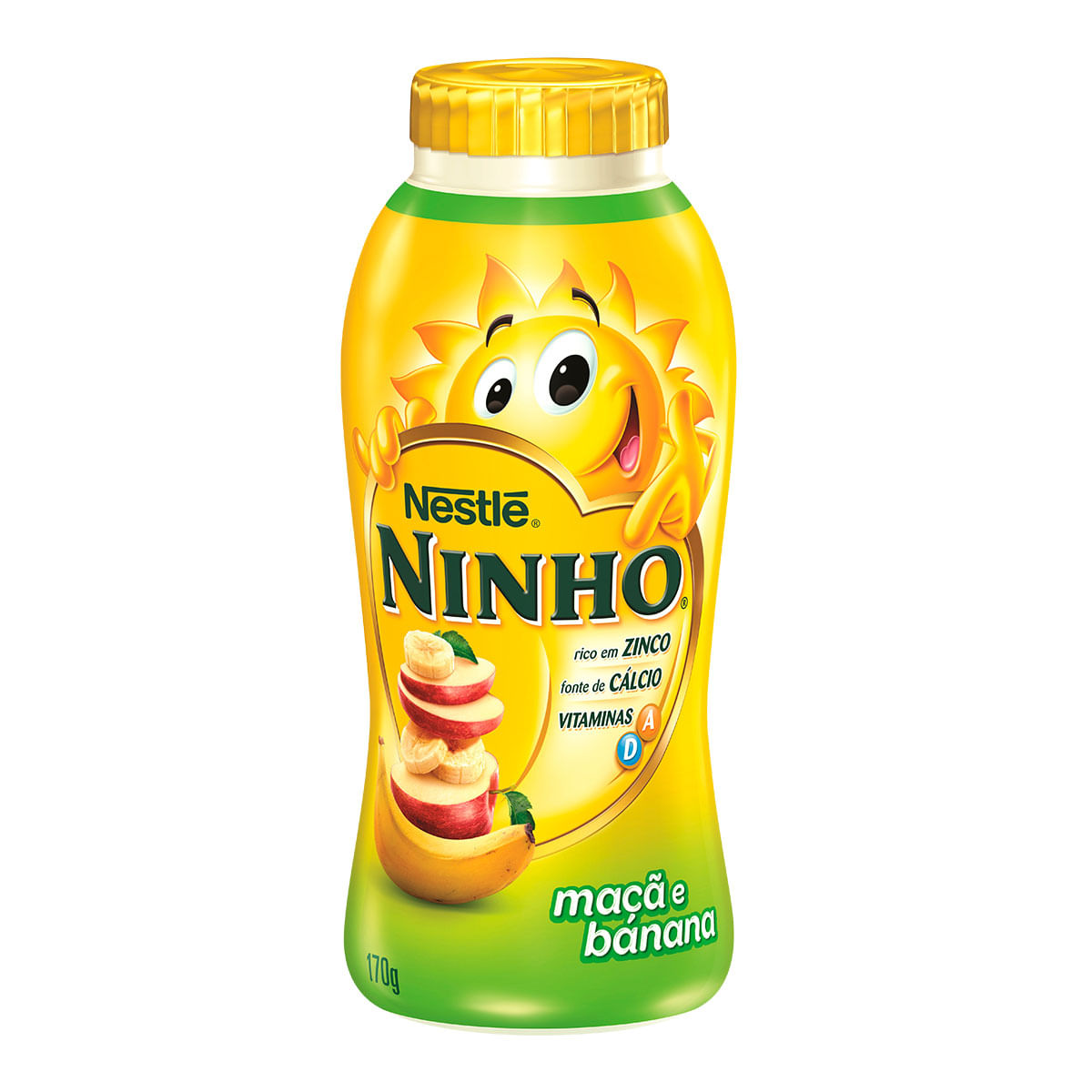 Iogurte Semidesnatado Nestlé Ninho Soleil Maçã e Banana 170g