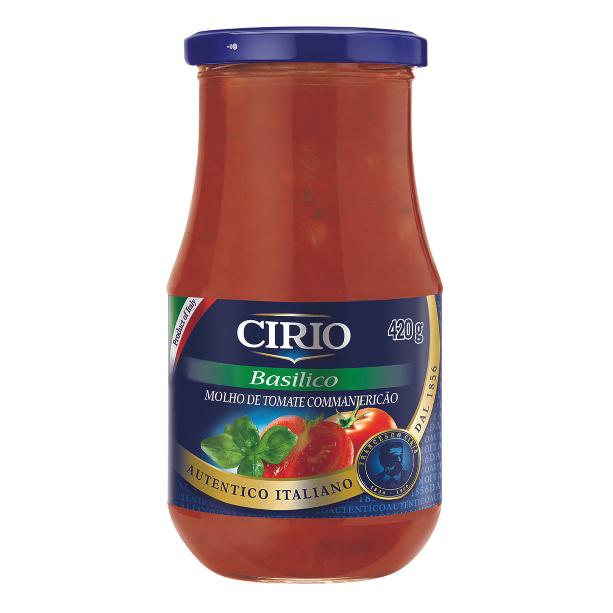 Molho de Tomate Basilico com Manjericão Cirio 420g