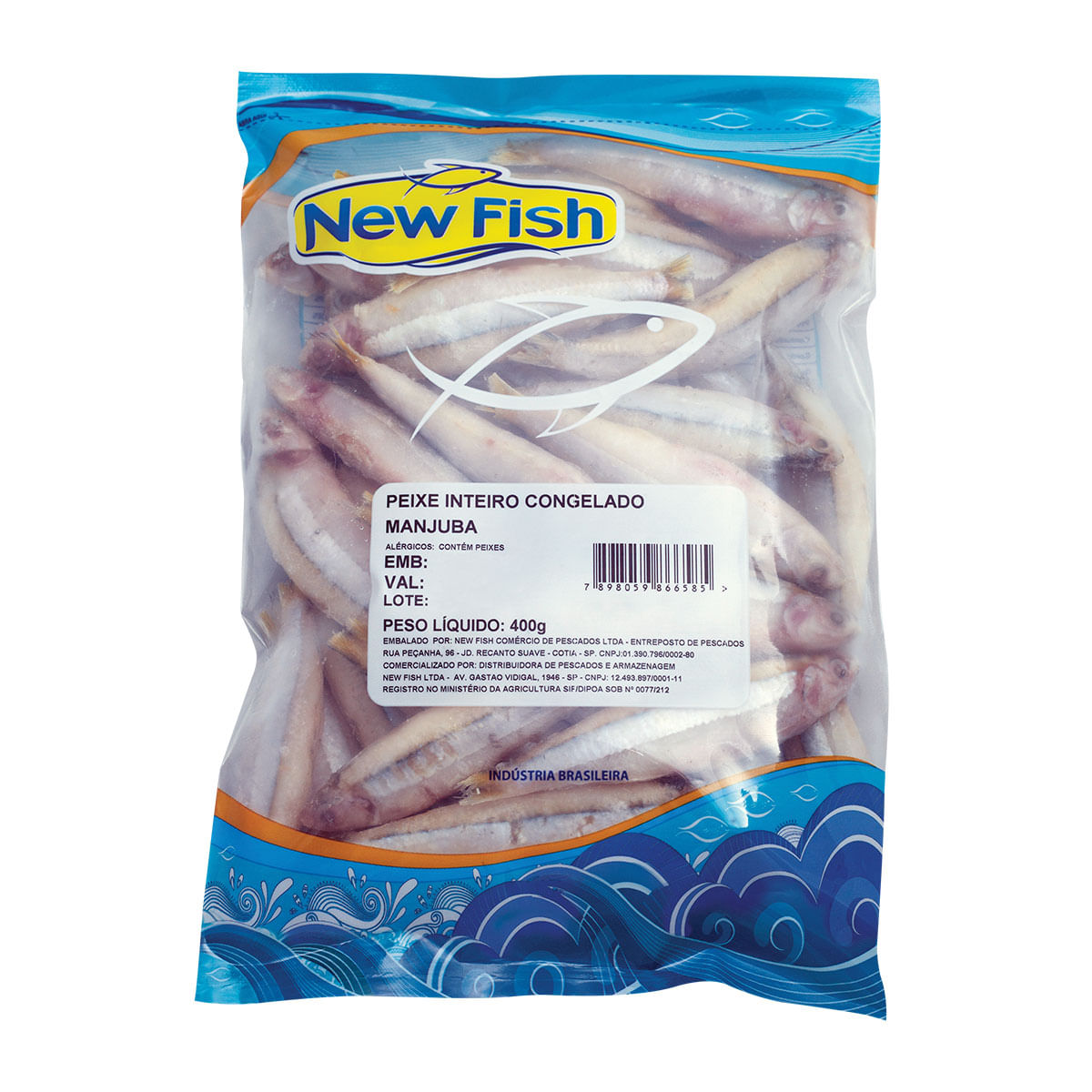 Peixe Inteiro Congelado Manjuba New Fish 400g