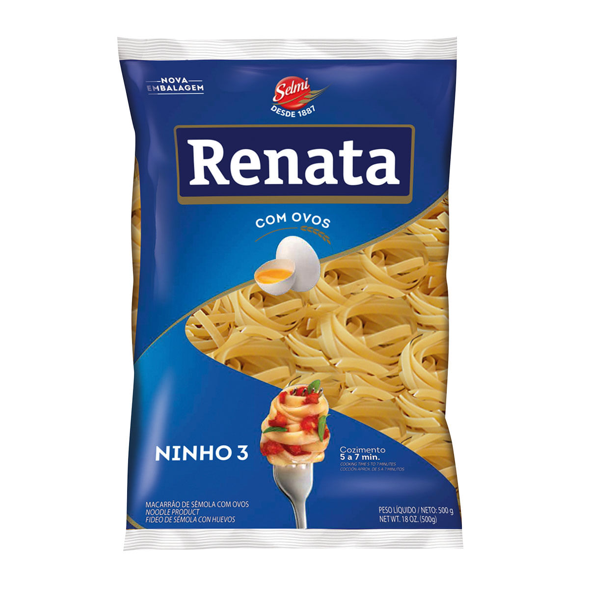 Macarrão Ninho Renata com Ovos Nº 3 500g