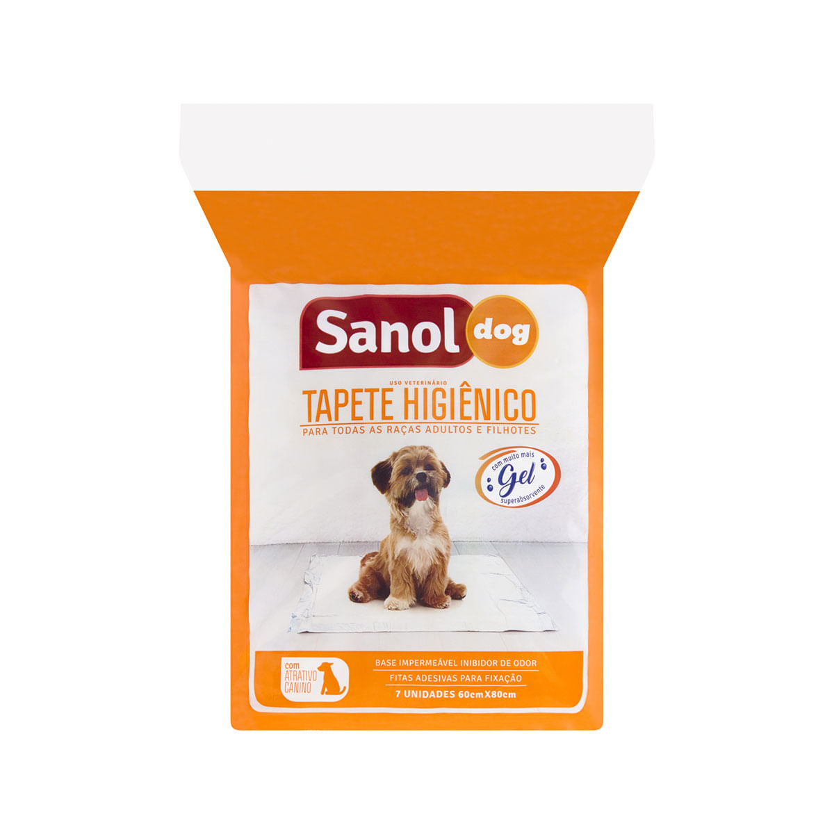 Tapete Higiêncio Sanol Dog 60x80cm com 07 unidades