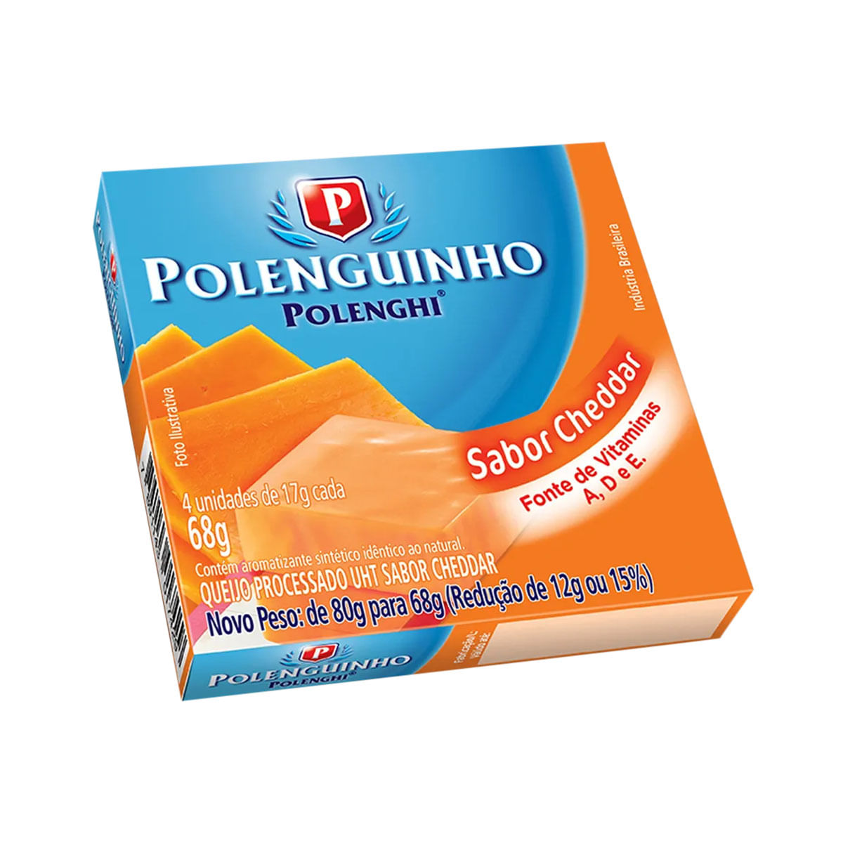 Queijo Processado Polenguinho Sabor Cheddar 68g