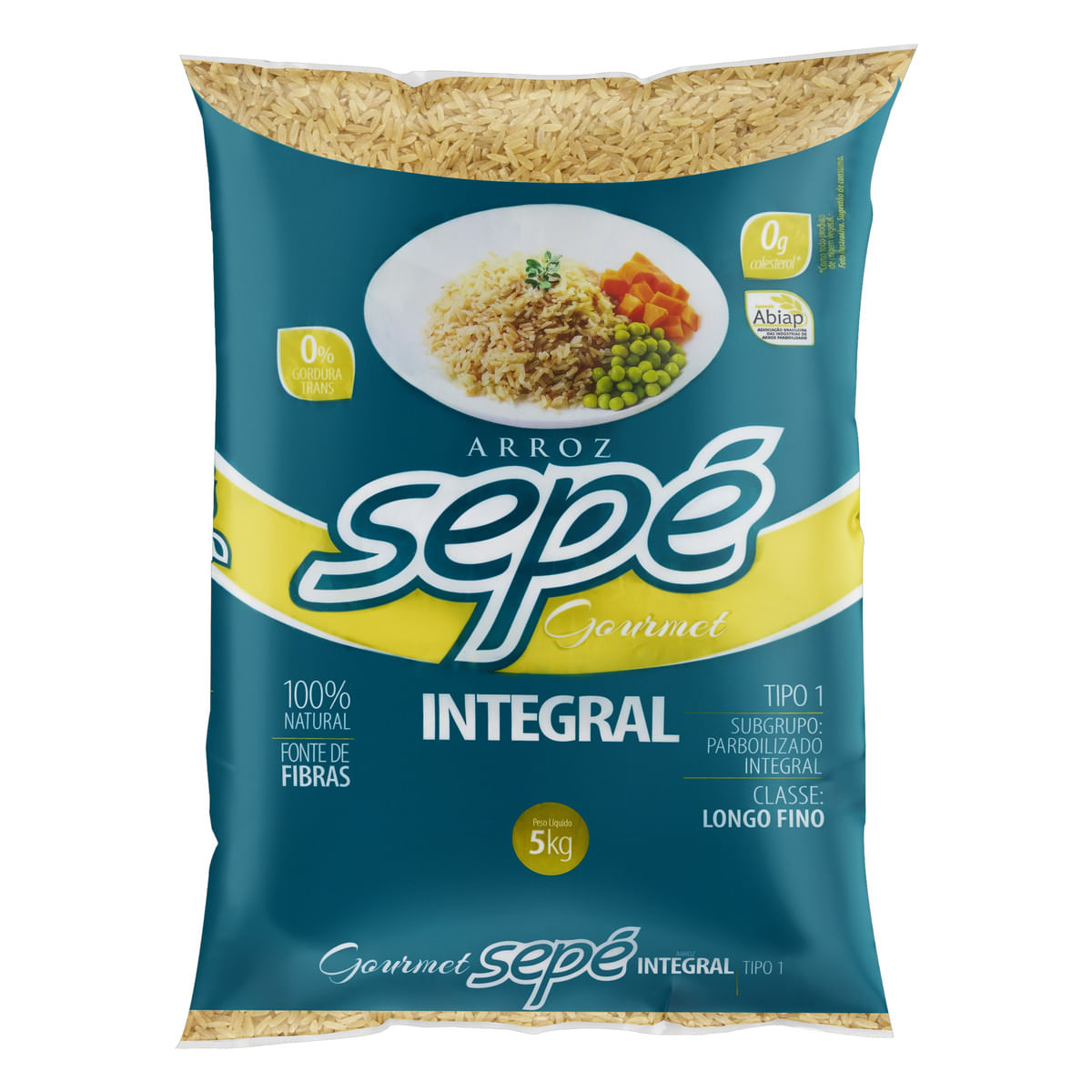 Arroz Parboilizado Tipo 1 Integral Sepé Gourmet 5 kg