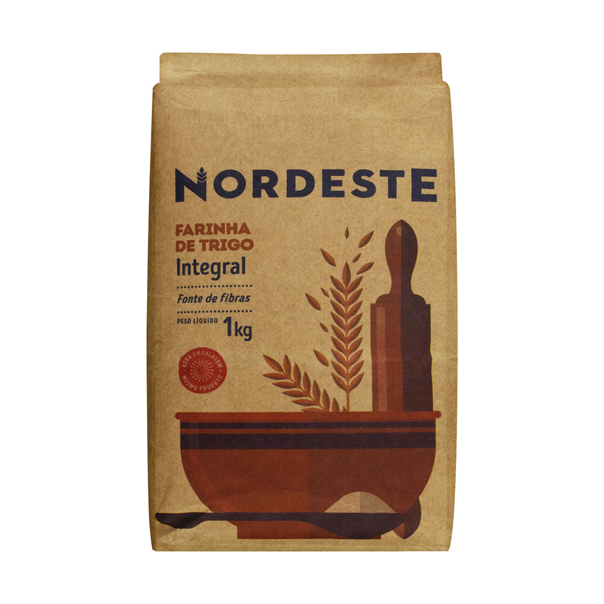 Farinha de Trigo Integral Nordeste 1Kg