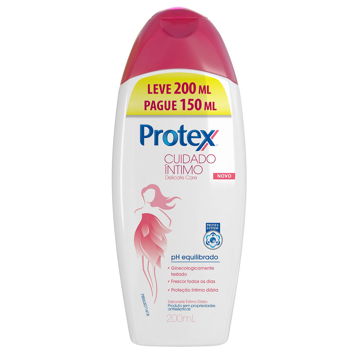 Sabonete Líquido Íntimo Protex Cuidado Íntimo Delicate Care 200ml