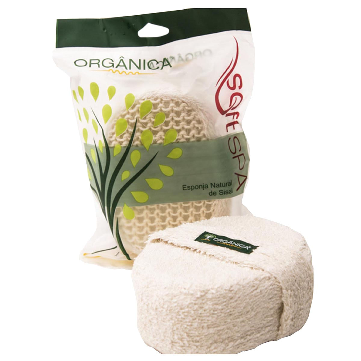 Esponja para Banho Oval Orgânica Sisal