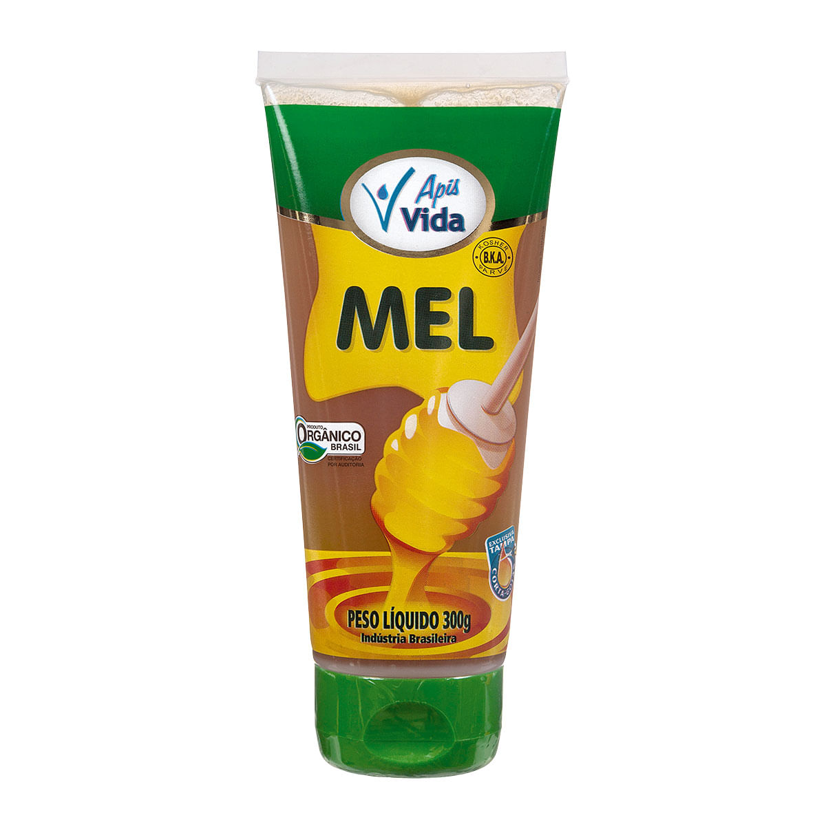 Mel Orgânico Apis Vida Bisnaga 300g