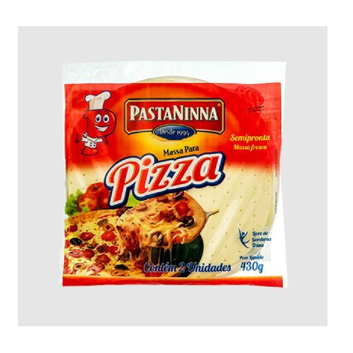 Massa de Pizza Semi Pronta Pastaninna 430 g