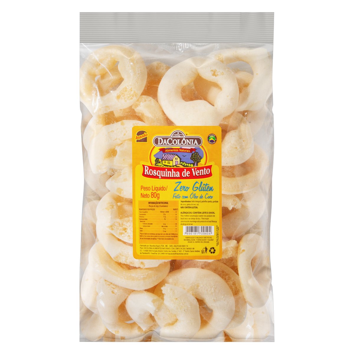 Rosquinha de Polvilho Rosquinha DaColônia 80 g