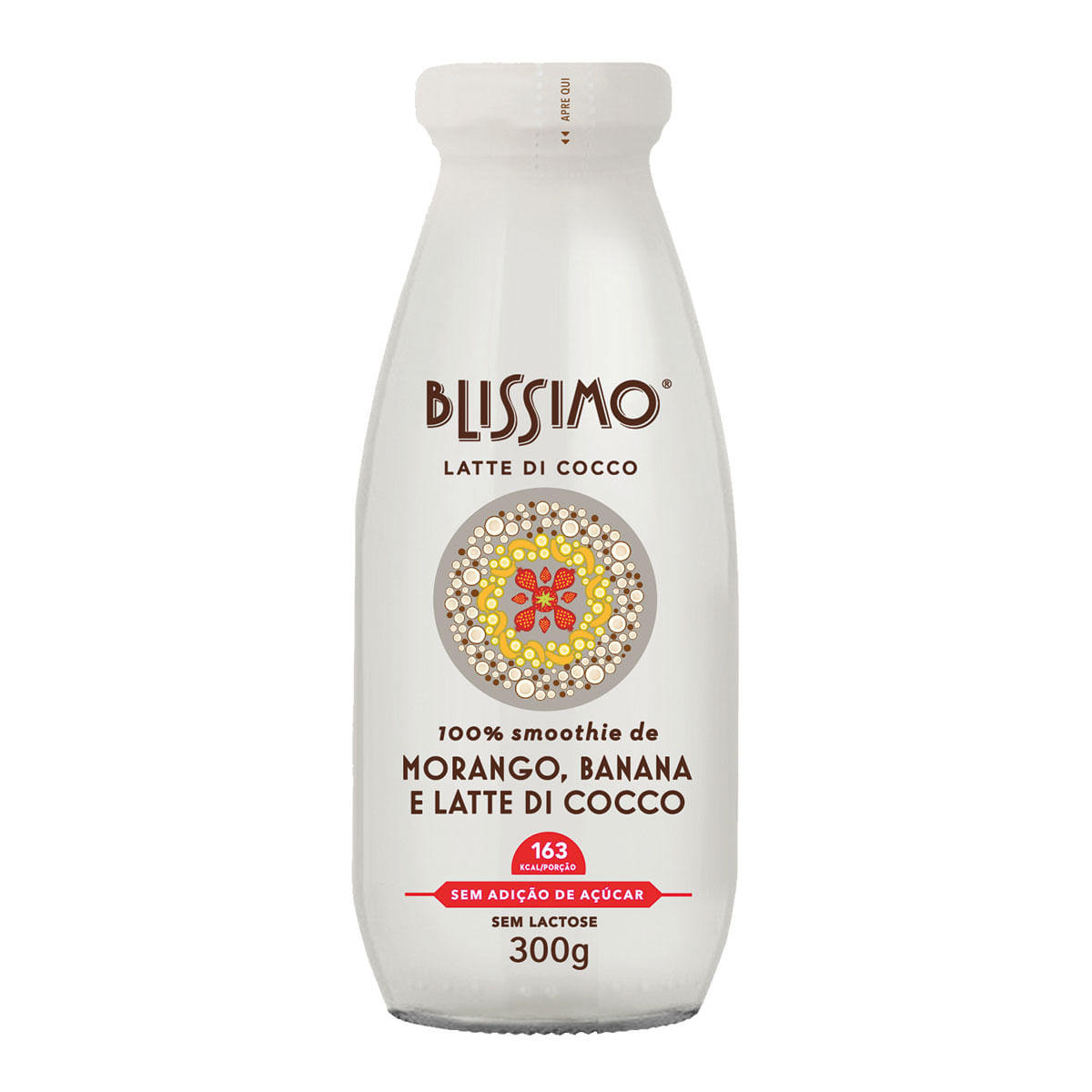 Smoothie de Morango, Banana e Leite De Coco Blissimo Latte di Coco 300g