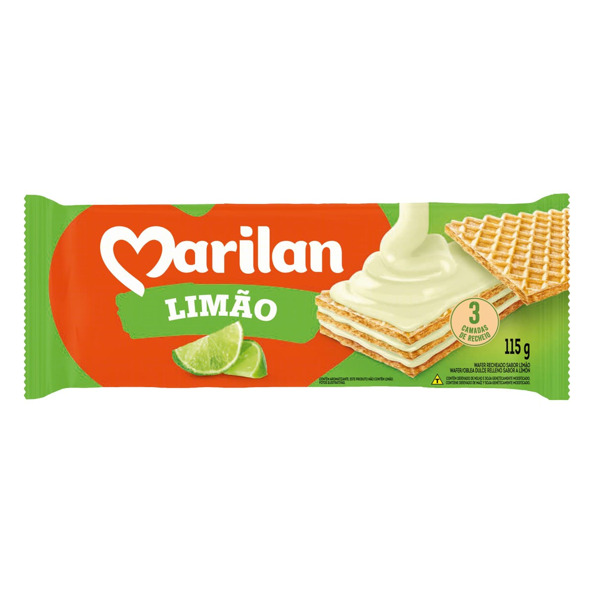 Wafer de Limão Marilan 115 g