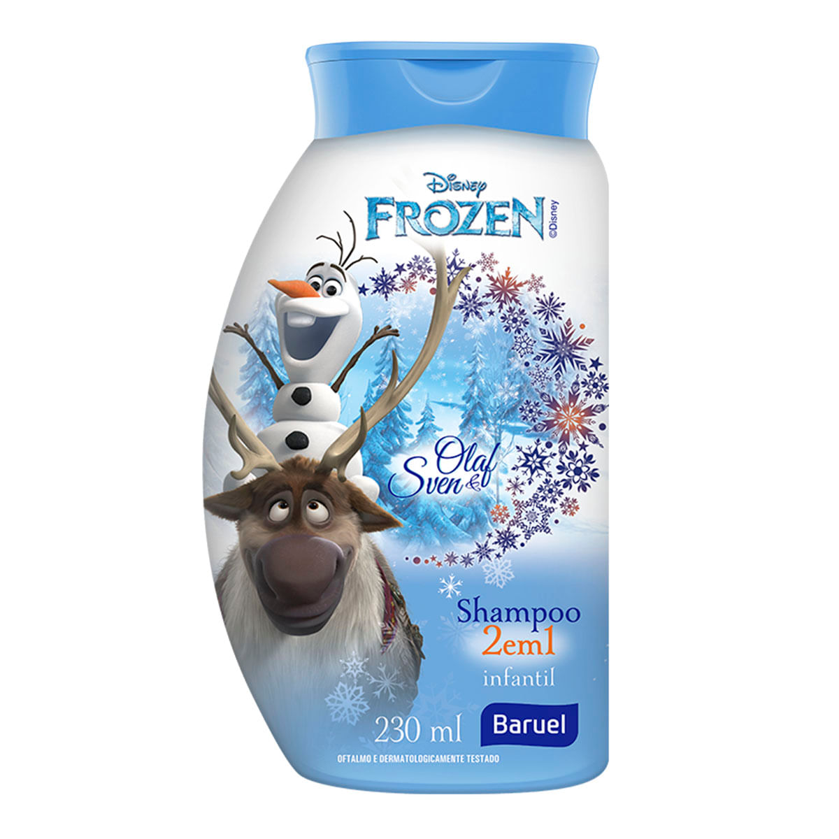 Shampoo 2 em 1 Infantil Baruel Disney Frozen Oaf e Sven 230ml