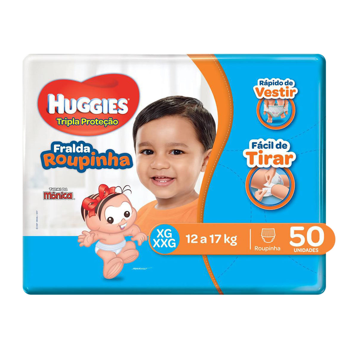 Fralda Huggies XG Fralda Roupinha Hiper - 50 Unidades