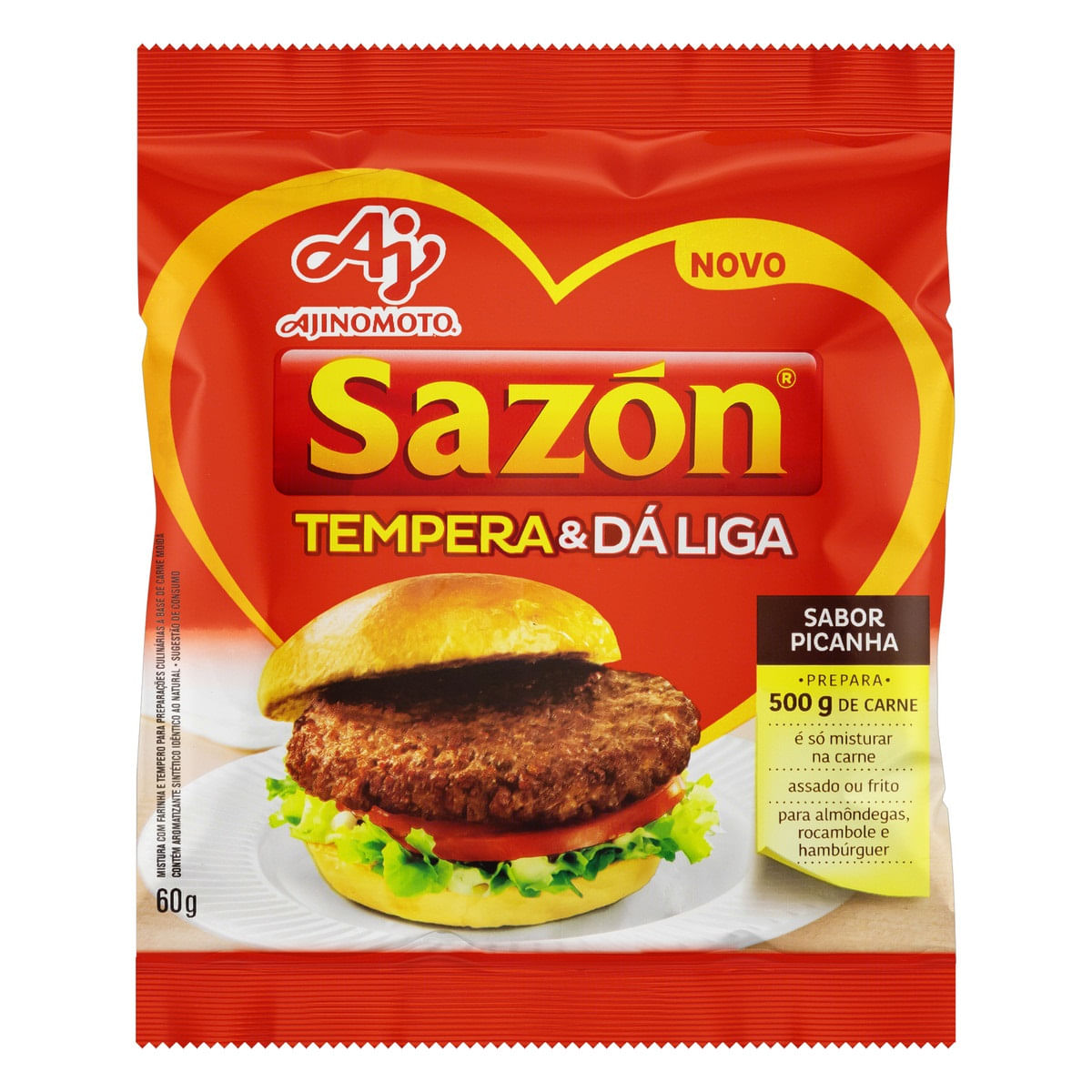 Tempero Pronto para Almôndegas com Sal e Pimenta Satis 60g