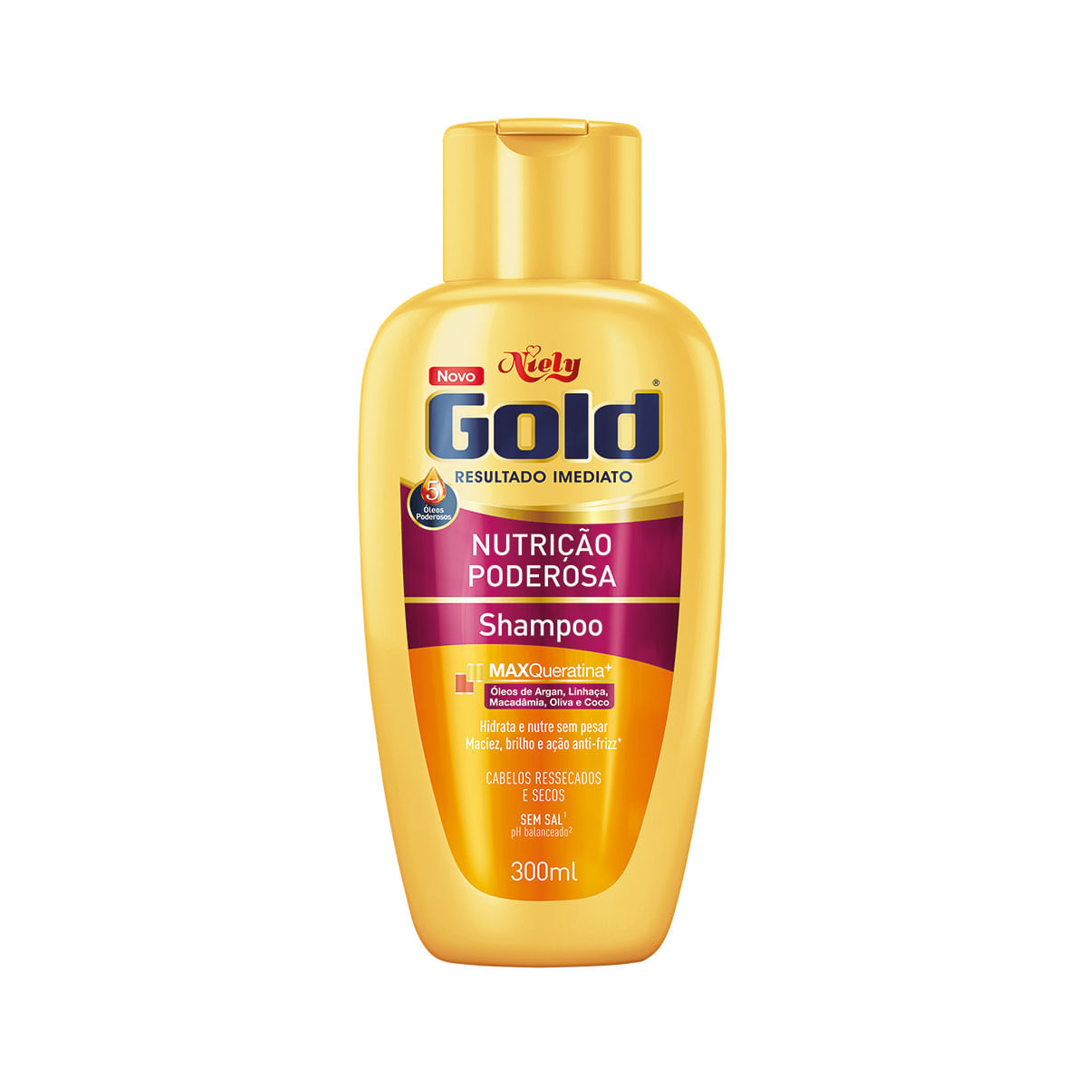 Shampoo Niely Gold Nutrição Poderosa 300ml