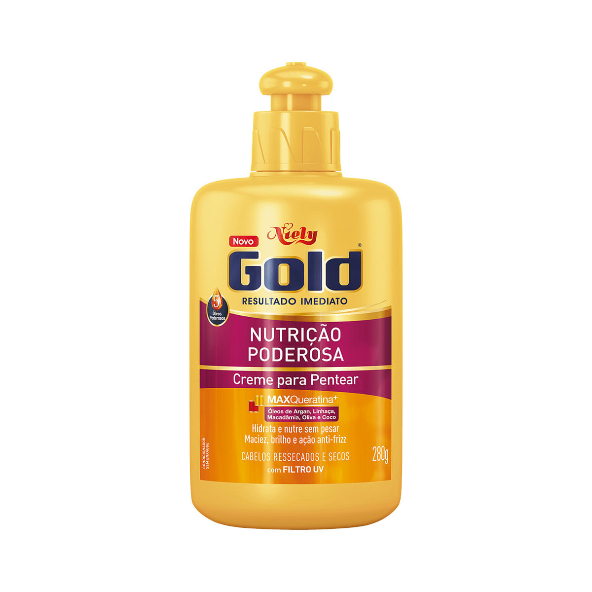 Creme para Pentear Niely Gold Nutrição Poderosa 280g