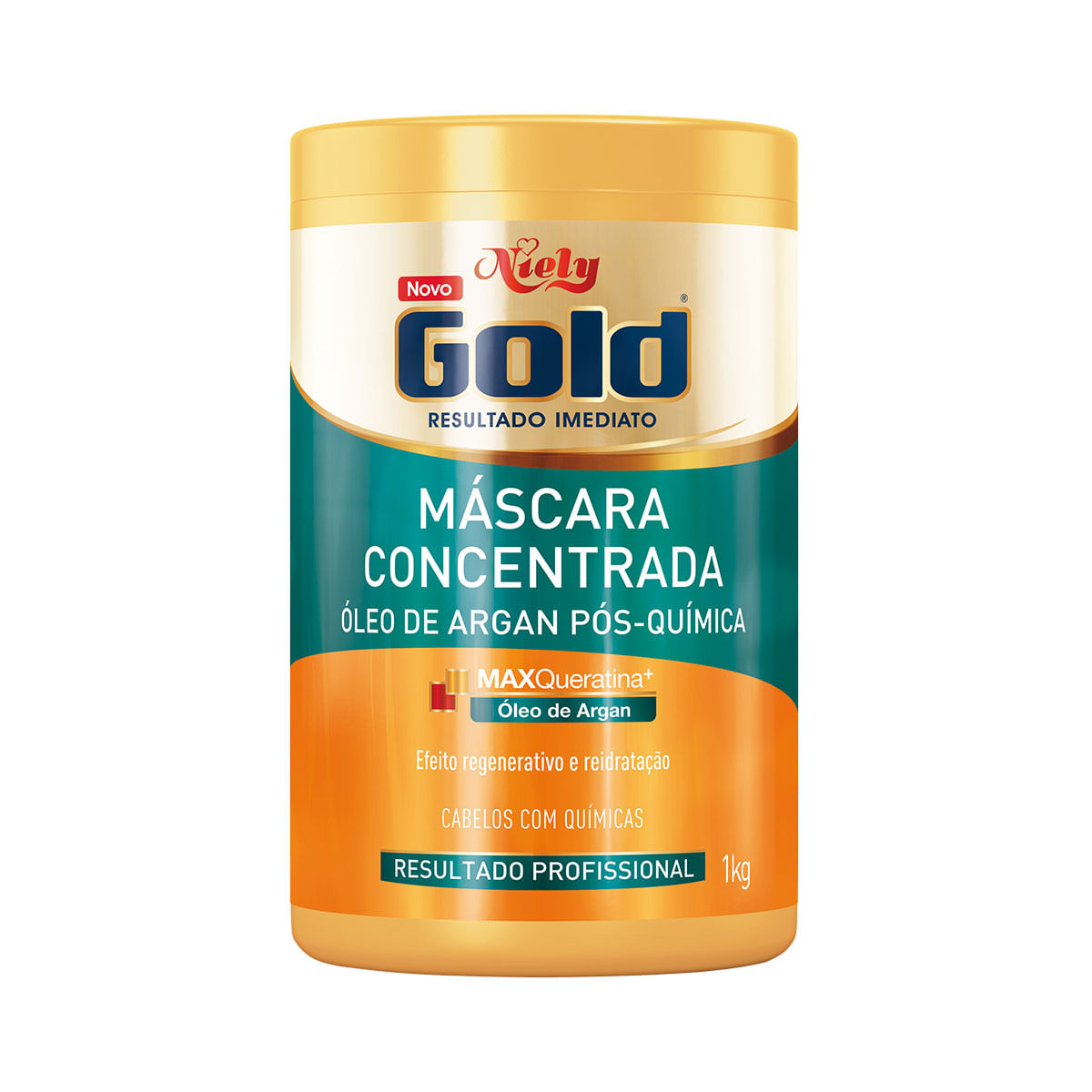 Creme de Tratamento para Cabelo Niely Gold Óleo de Argan Pós Química 1Kg