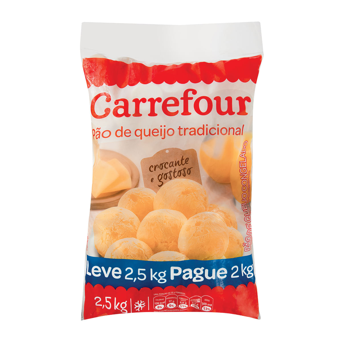 Pão de Queijo Carrefour 2,5Kg