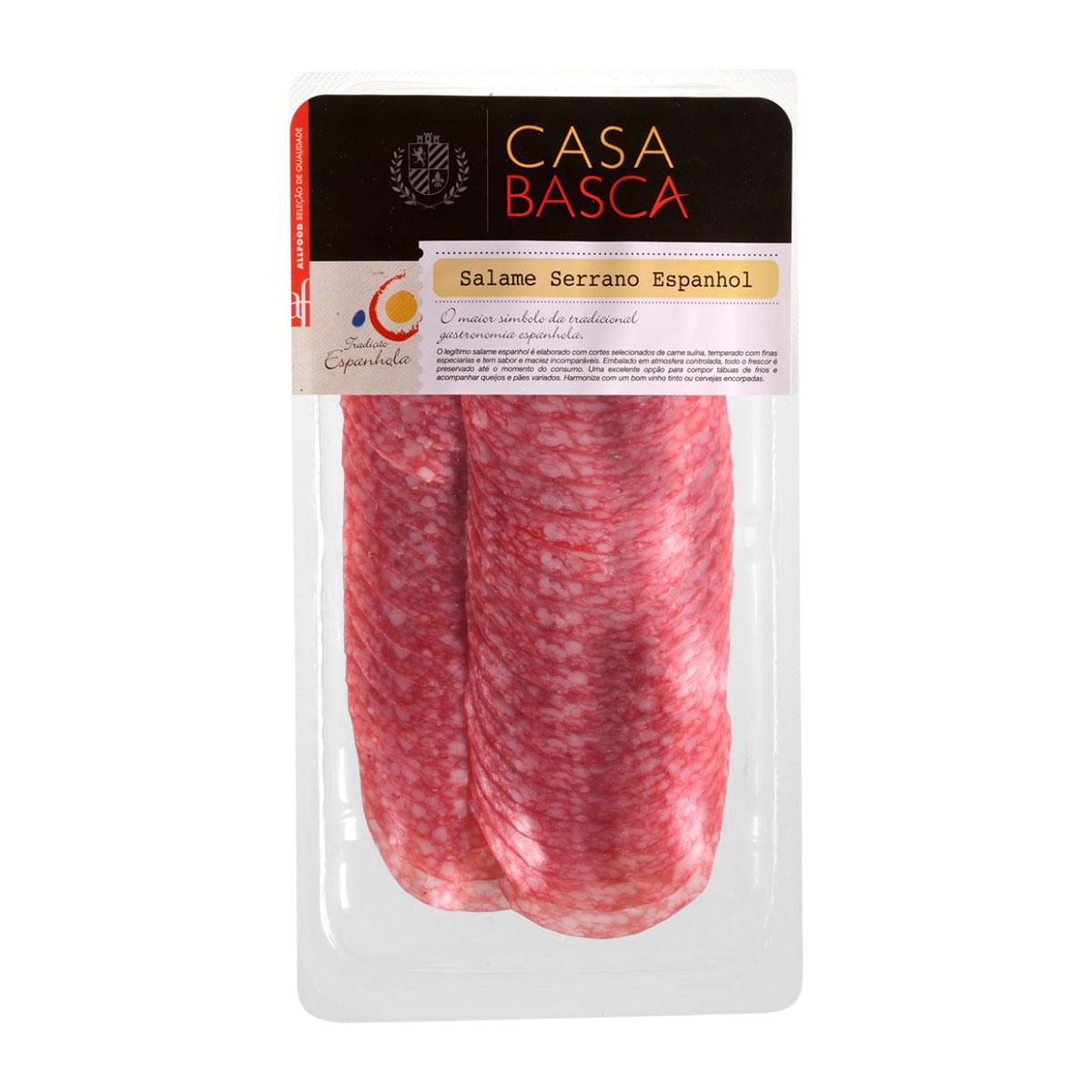 Salame Serrano Fatiado Casa Basca 100g