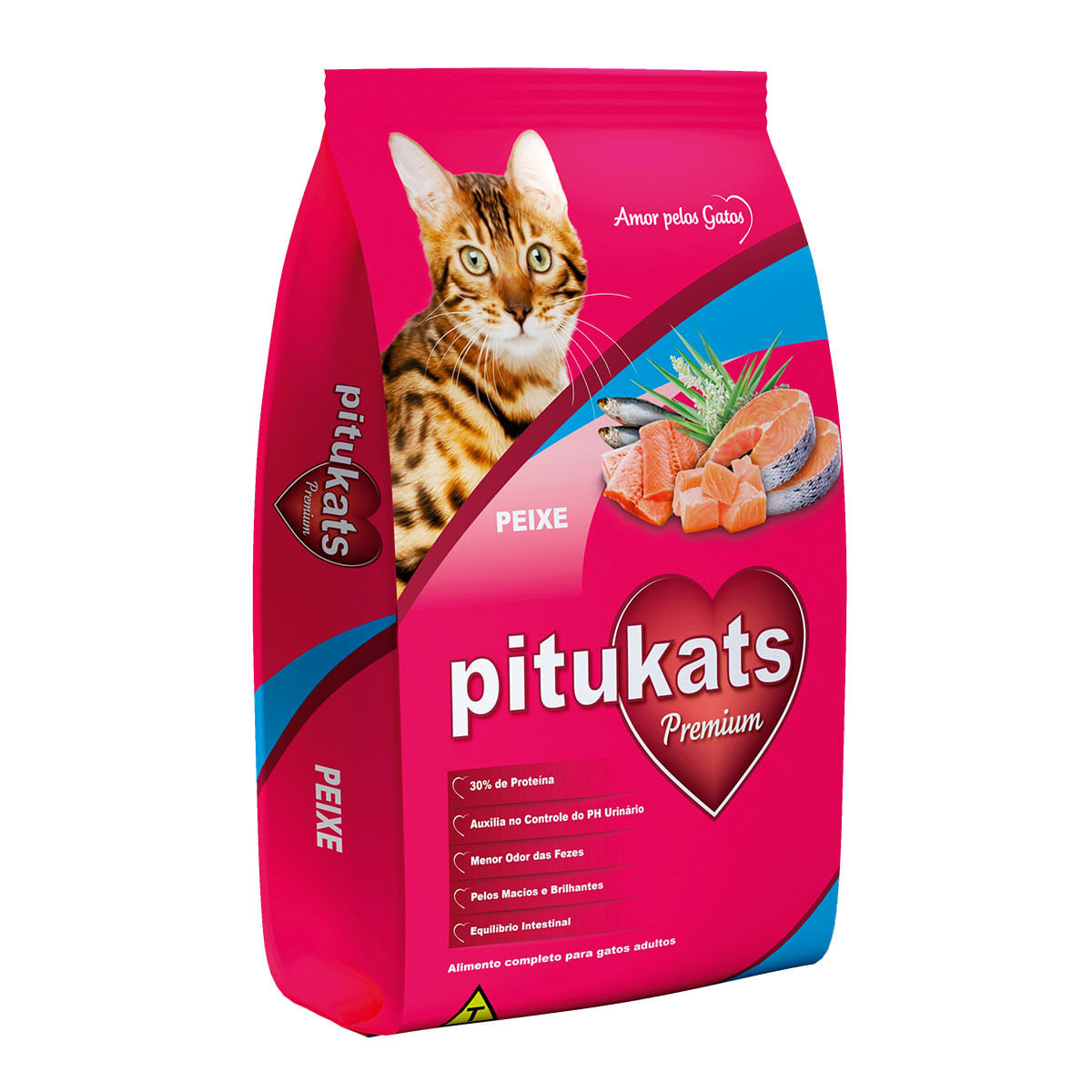 Ração para Gatos Pitukats Premium Peixe 1kg