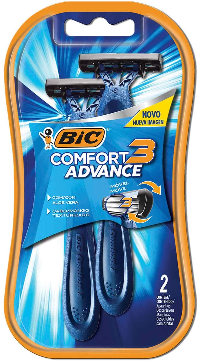 Aparelho de Barbear Descartável Bic Comfort 3 2 Unidades