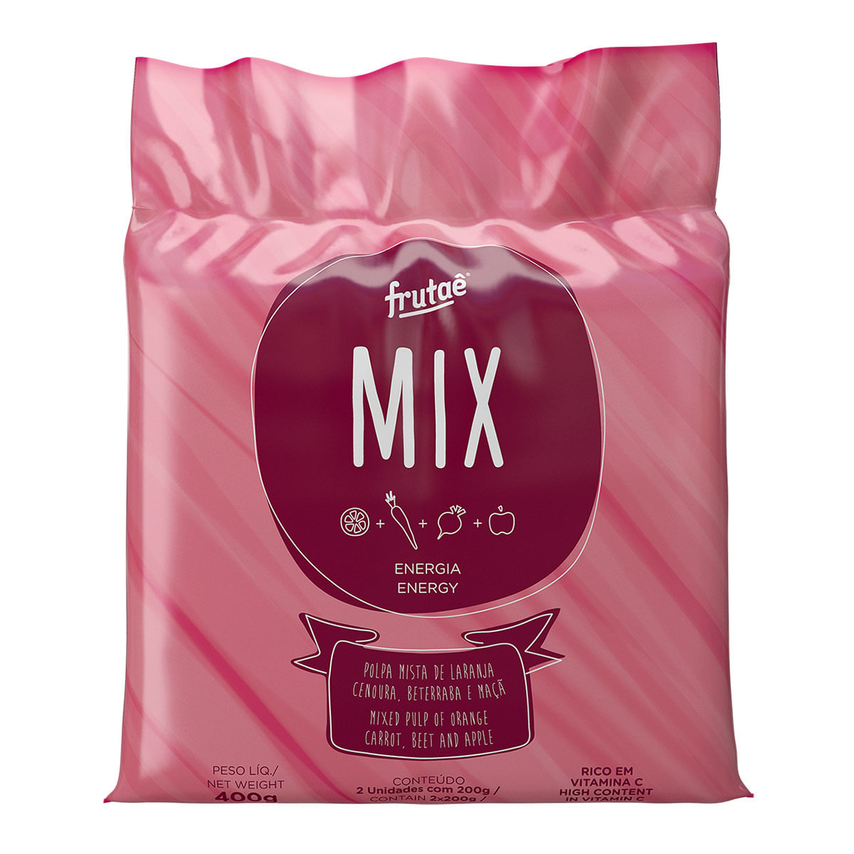 Polpa Mix de Frutas Detox Energia Doce Vida 400g