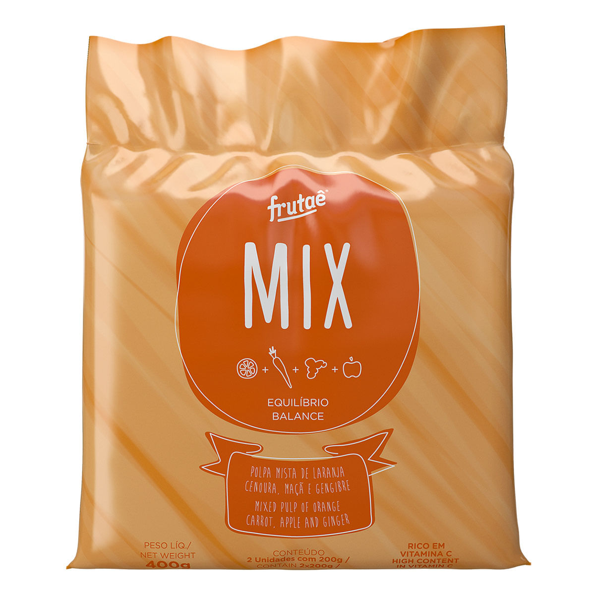 Polpa Mix de Frutas Detox Equilíbrio Doce Vida 400g