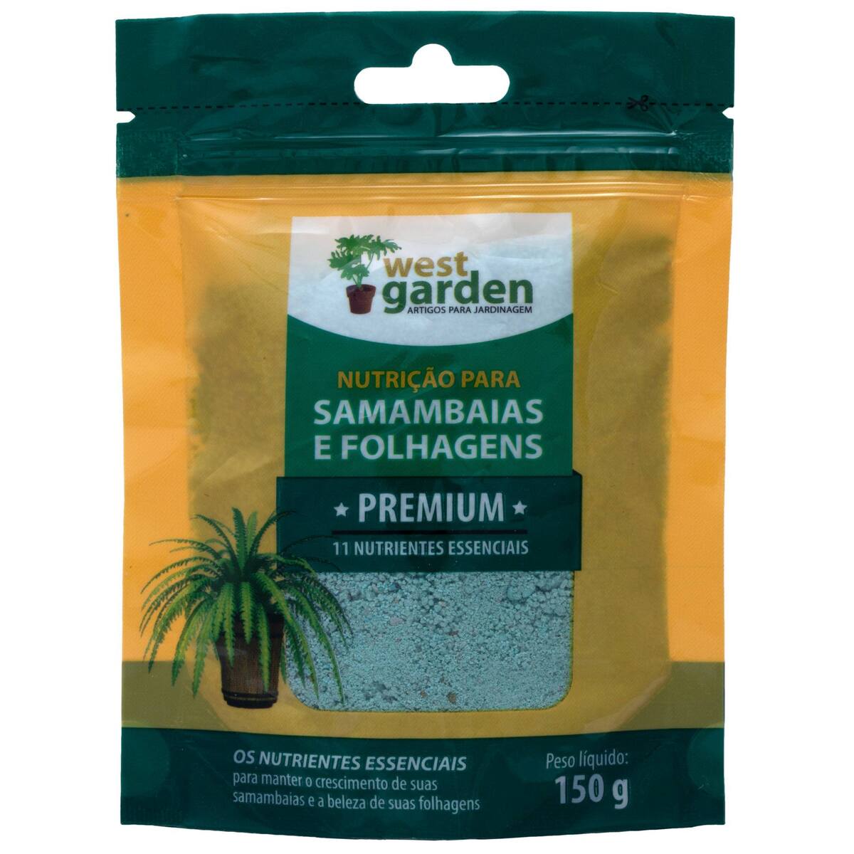 Fertilizante Samambaia Nutrição Premium West Garden 150 g