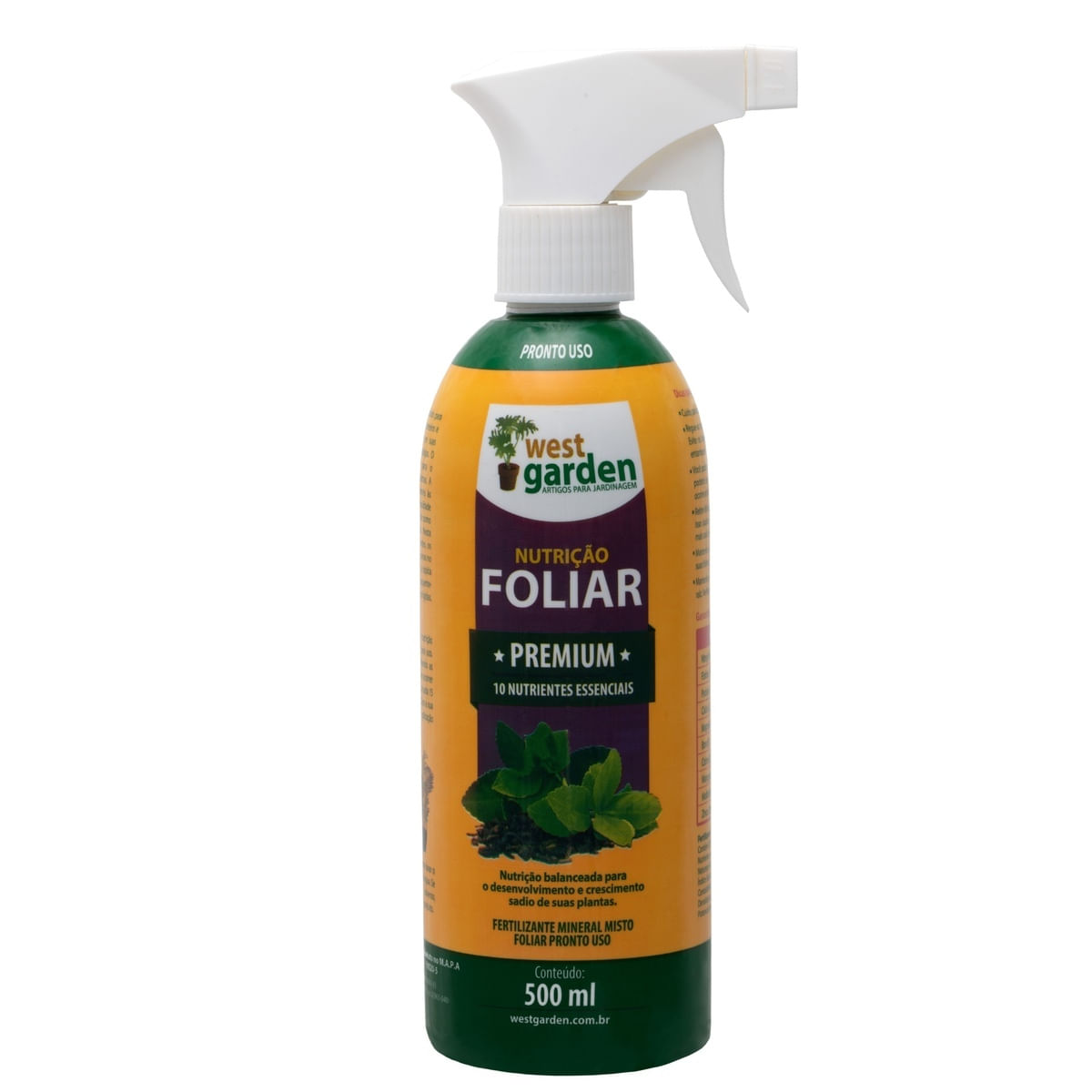 Fertilizante Pronto Nutrição Foliar Premium West Garden 500 ml