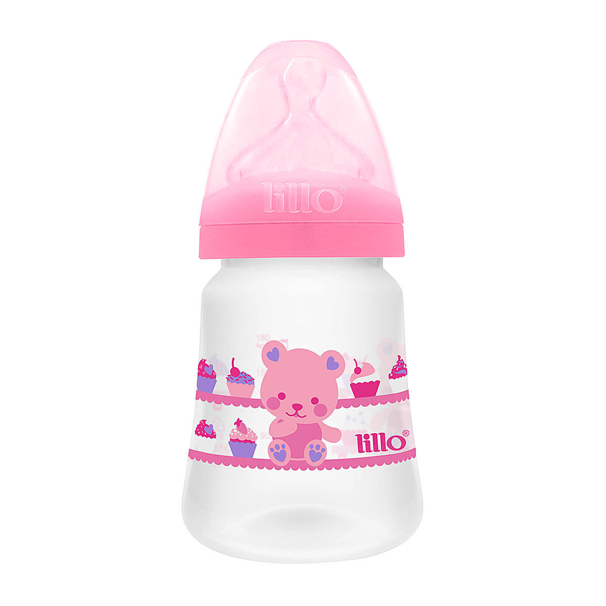 Mamadeira Lillo Design Clean 180ml Rosa