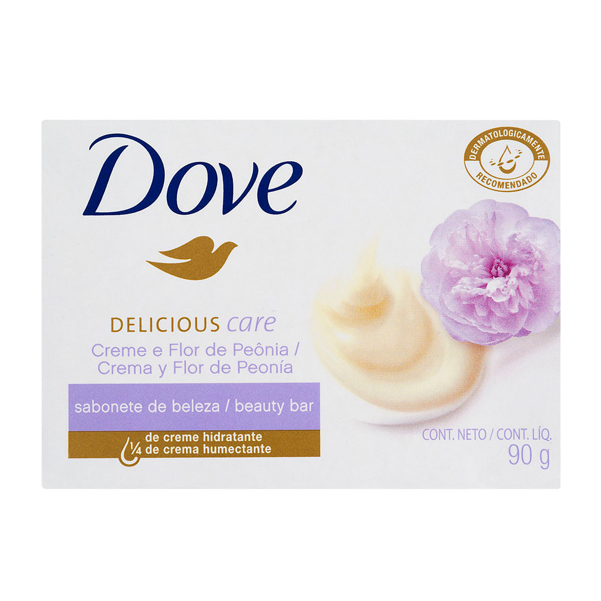 Sabonete em Barra Corporal Dove Creme e Flor de Peônia 90g