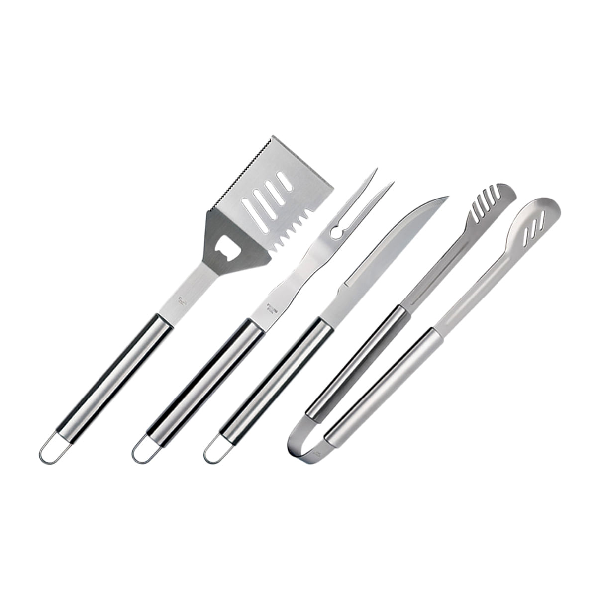 Kit para Churrasco 4 Peças em Inox Euro Home BBQ6092